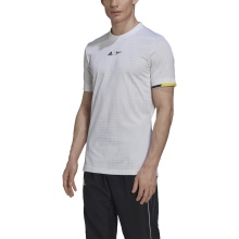 adidas Tennis-Tshirt London Freelift weiss Herren
